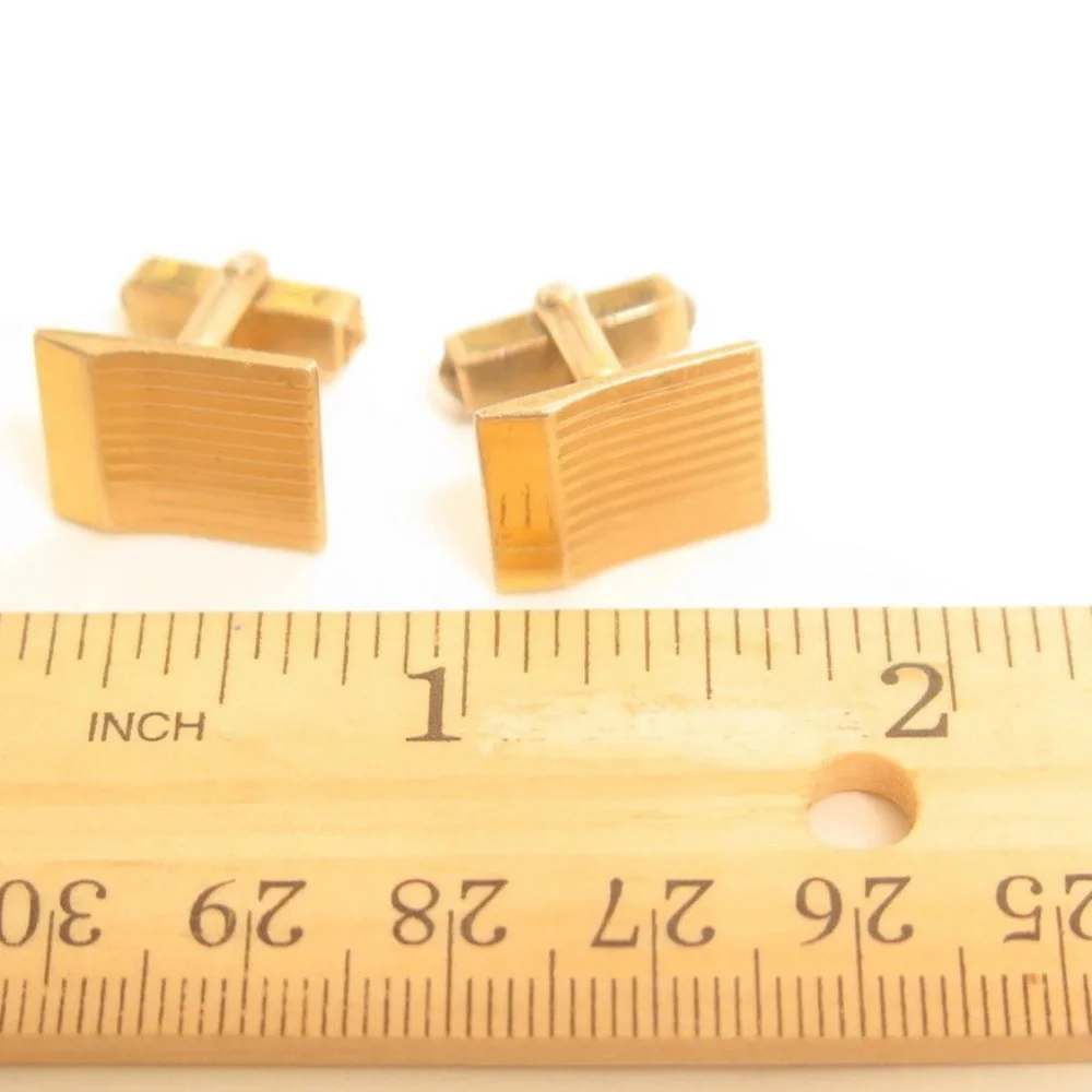 Vintage SWANK‎ Signed Gold Filled Cufflinks